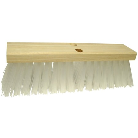 The Brush Man 24 in Street Broom, Stiff White Poly Fill, 6PK ST9245